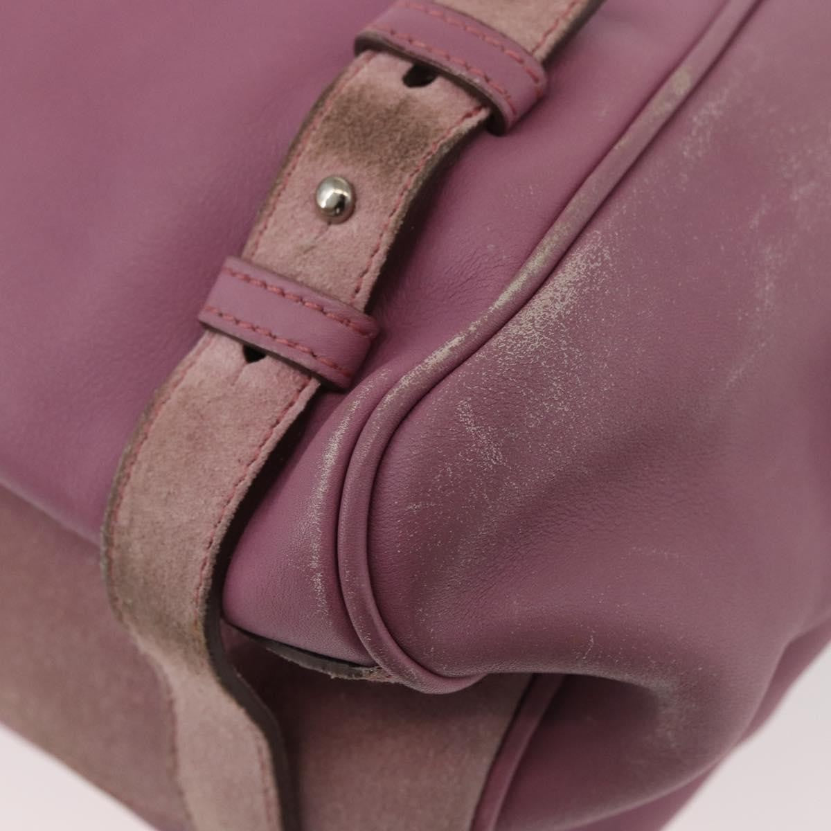 Salvatore Ferragamo Salvatore Ferragamo Gancini Tote Bag Leather Pink Silver Authentic BAZ427