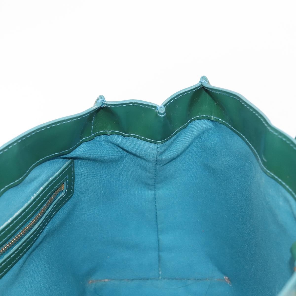 Louis Vuitton LOUIS VUITTON Vernis Wilshire Boulevard Bag Blue galatic M93646 LV Authentic BA6406