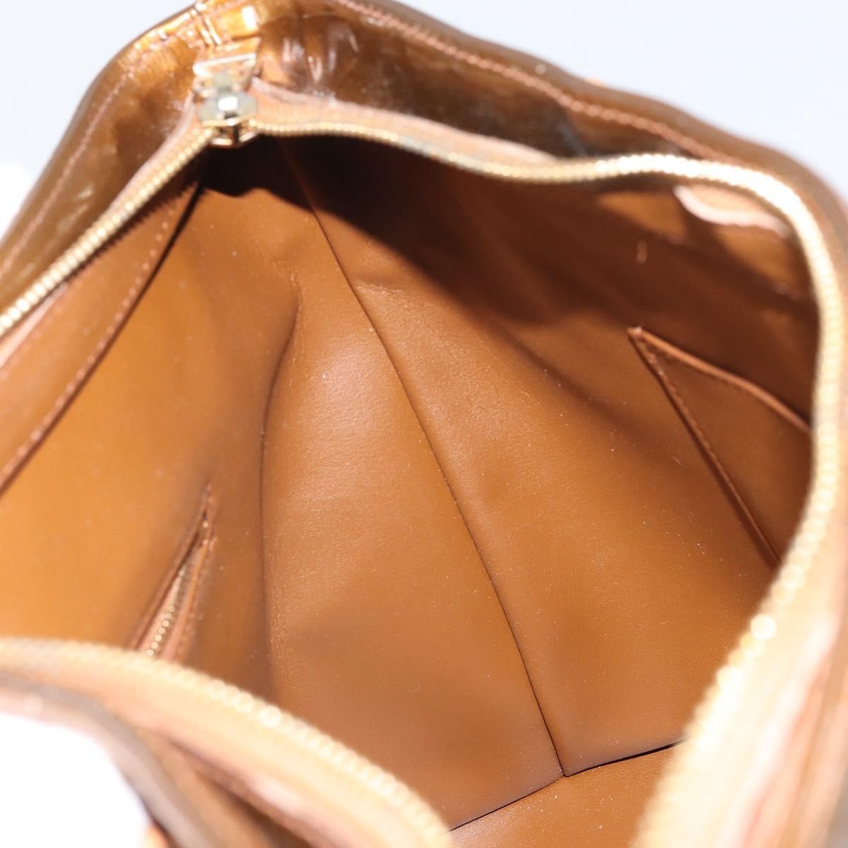 Louis Vuitton LOUIS VUITTON Monogram Vernis Houston Hand Bag Bronze M91122 LV Authentic 171944