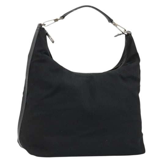 Gucci GUCCI Shoulder Bag Nylon Black Silver 001 1955 3444 Authentic 175342