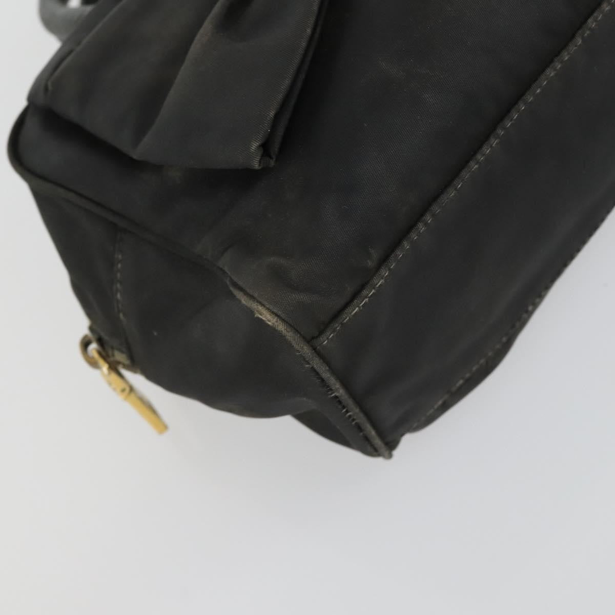 Prada PRADA Tote Bag Nylon 2 Set Black Beige Authentic 157078
