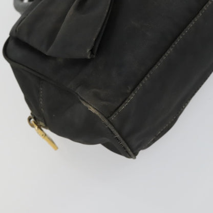 Prada PRADA Tote Bag Nylon 2 Set Black Beige Authentic 157078