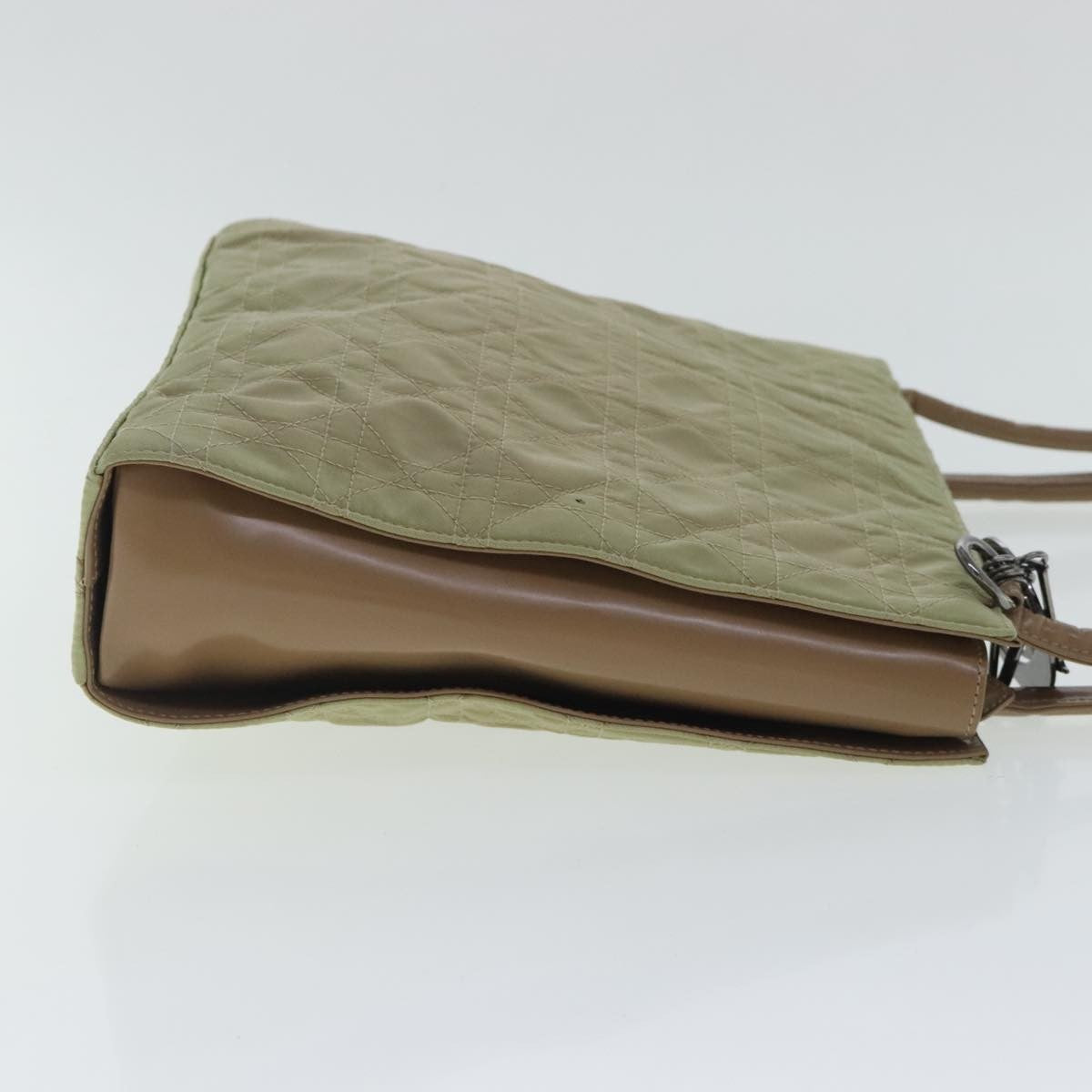 Dior Christian Dior Canage Shoulder Bag Nylon Beige Authentic 96633
