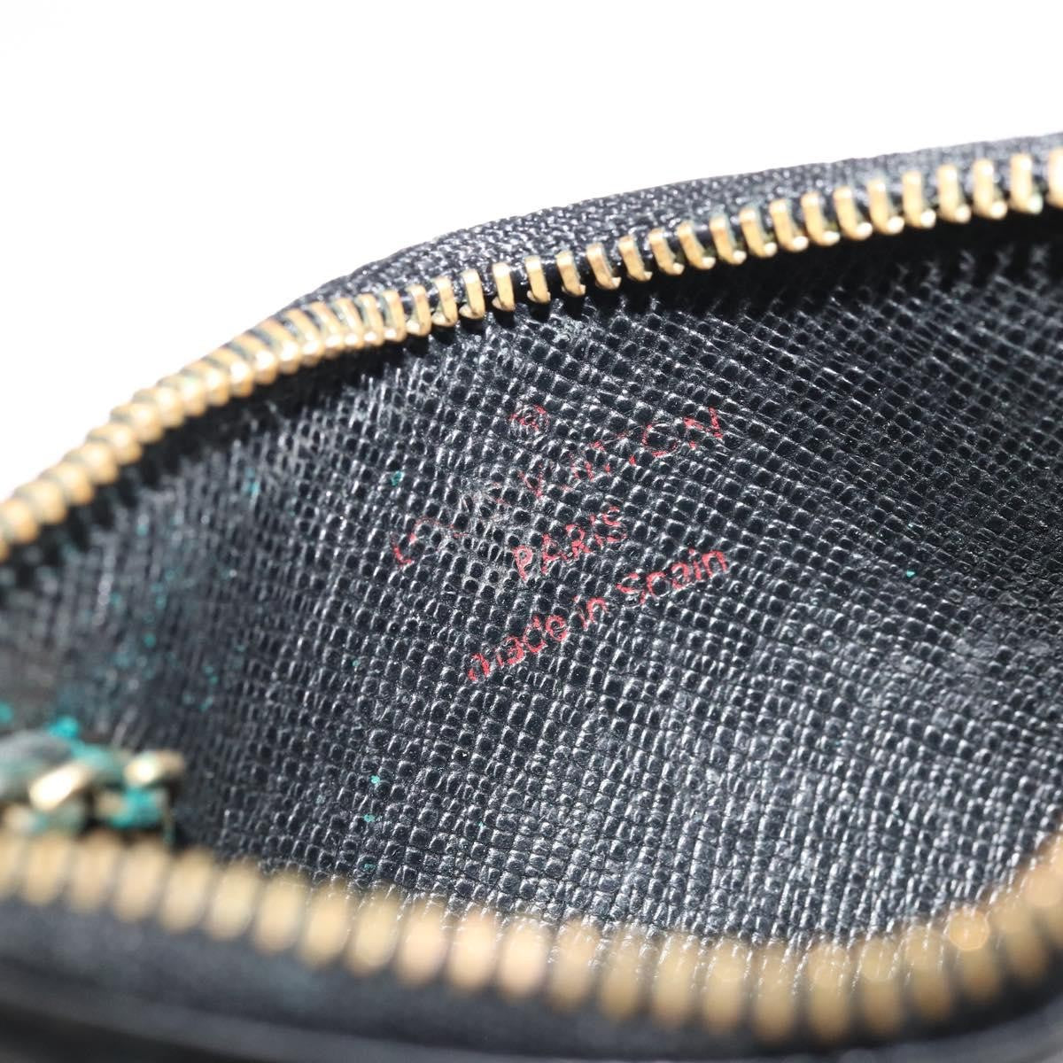 Louis Vuitton LOUIS VUITTON Epi Pochette Cles Coin Purse Black M63802 LV Authentic YKZ1632