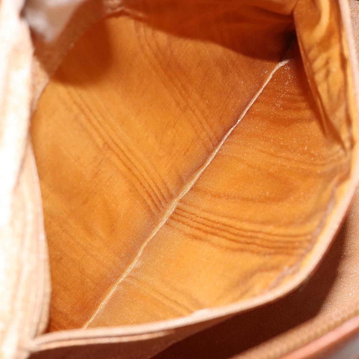 Gucci GUCCI Bamboo Hand Bag Leather 2way Brown Gold 000 122 0293 Authentic 181101