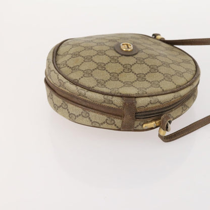 Gucci GUCCI GG Supreme Shoulder Bag Leather 2 Set Brown Authentic bs34006