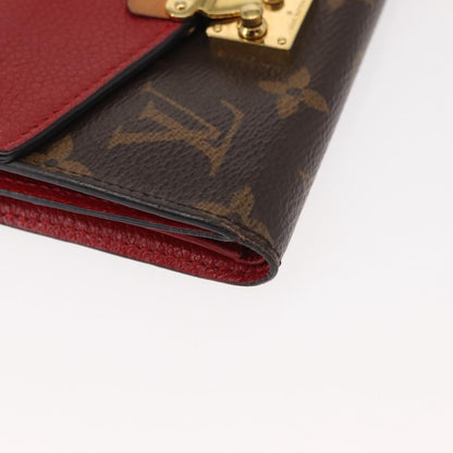 Louis Vuitton LOUIS VUITTON Monogram Noir Portefeuille Purse Compact Wallet M67478 Authentic fm4941