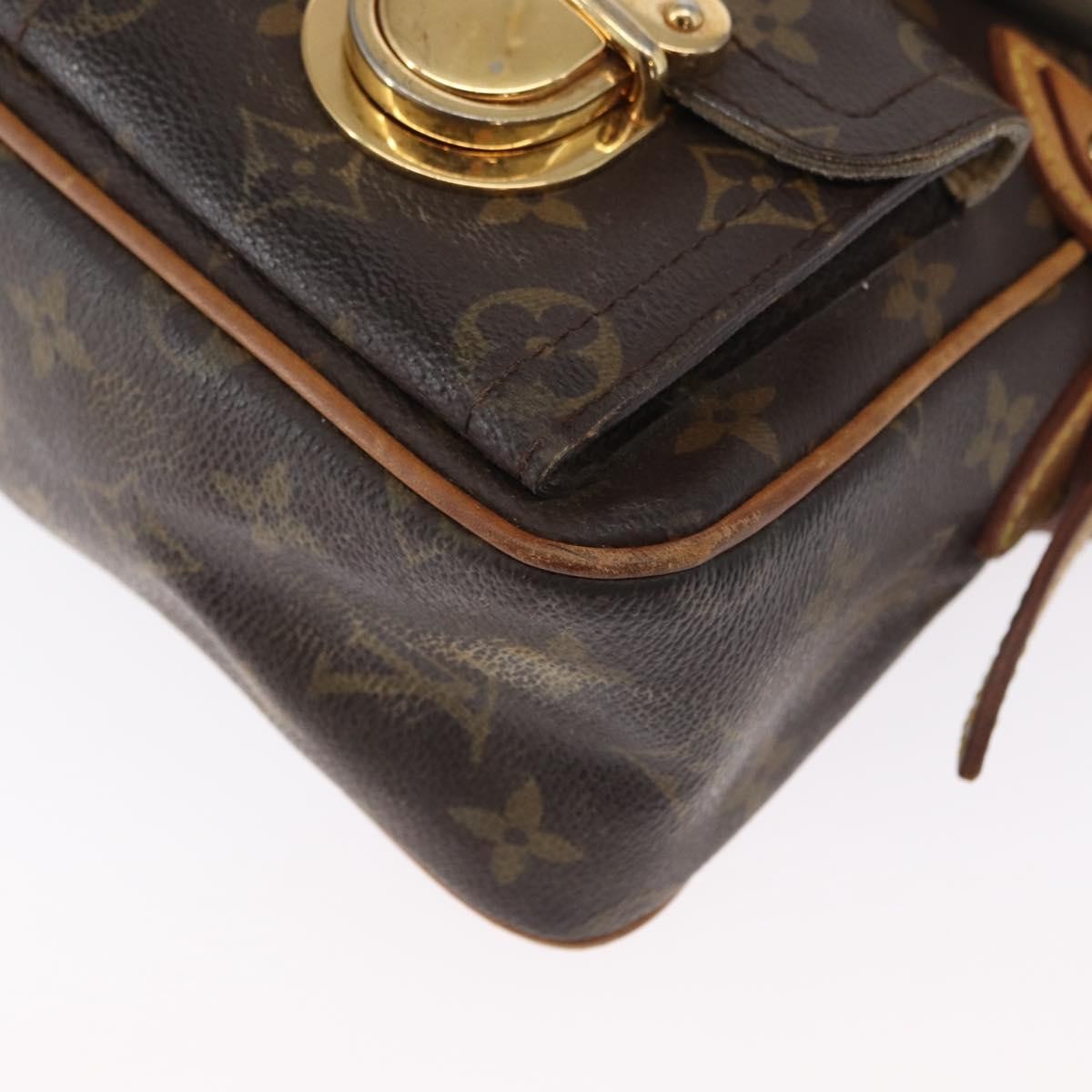 Louis Vuitton LOUIS VUITTON Monogram Hudson PM Shoulder Bag M40027 LV Authentic 164131