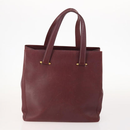 Cartier CARTIER Shoulder Bag Leather 5 Set Bordeaux Gold Authentic mr2108