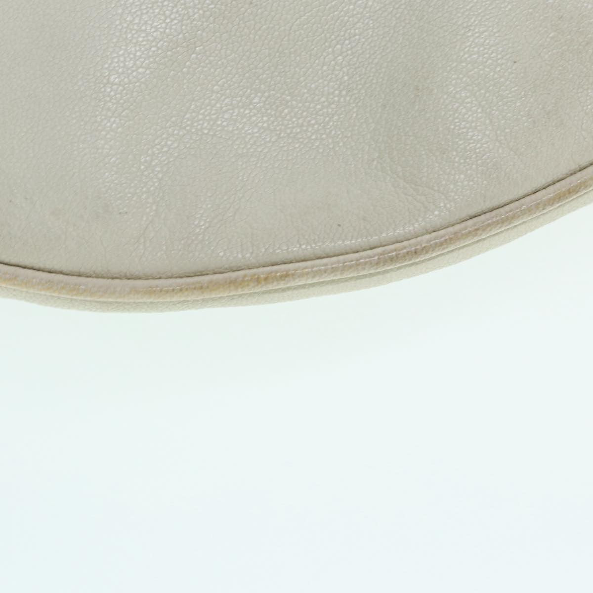 Gucci GUCCI Horsebit Shoulder Bag Leather Beige Gold 170013 Authentic ep5698