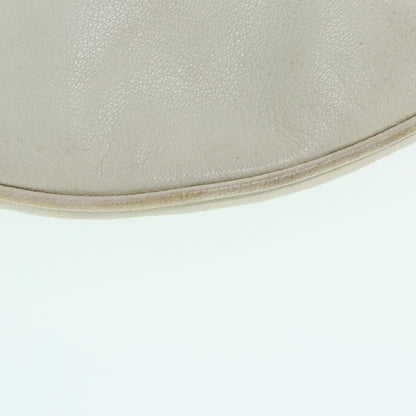 Gucci GUCCI Horsebit Shoulder Bag Leather Beige Gold 170013 Authentic ep5698