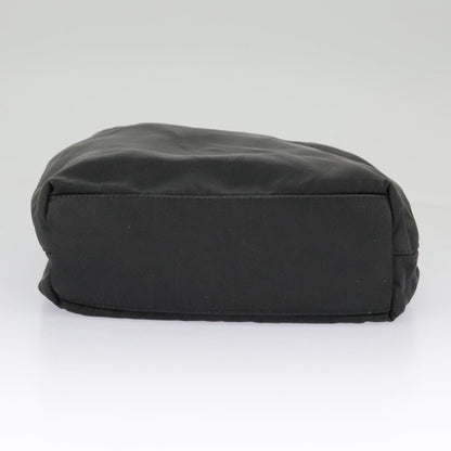 Dior Christian Dior Hand Bag Nylon Black Silver Authentic ar12776