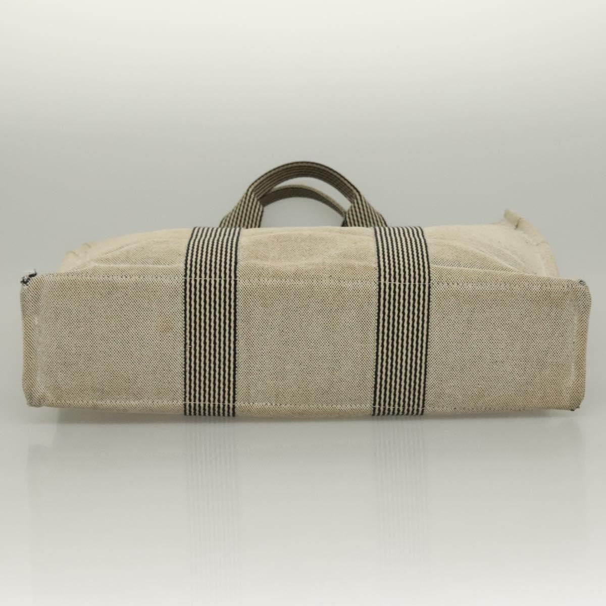 Hermès Hermès HERMES Fourre Tout MM Hand Bag Canvas Gray Silver Authentic 133159