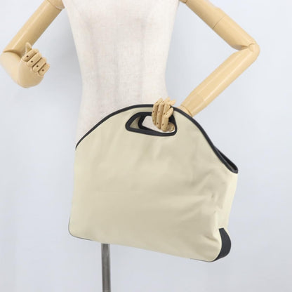 Loewe LOEWE Hand Bag Canvas Leather Beige Gold Authentic 174611