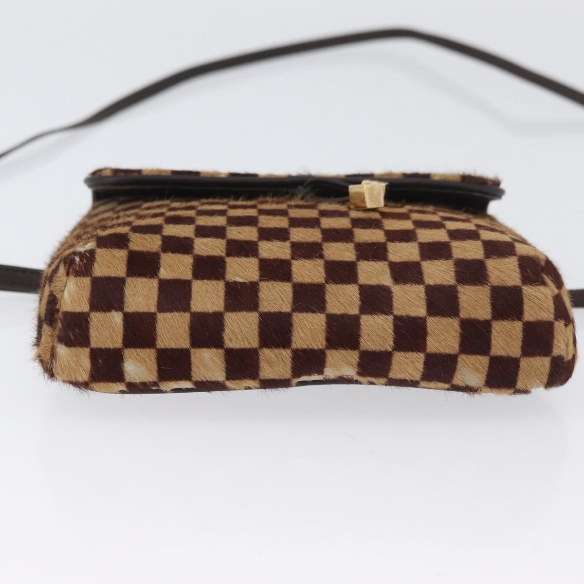 Louis Vuitton LOUIS VUITTON Damie sovage Gazelle Bag Harako leather Brown M92130 Authentic ka3269