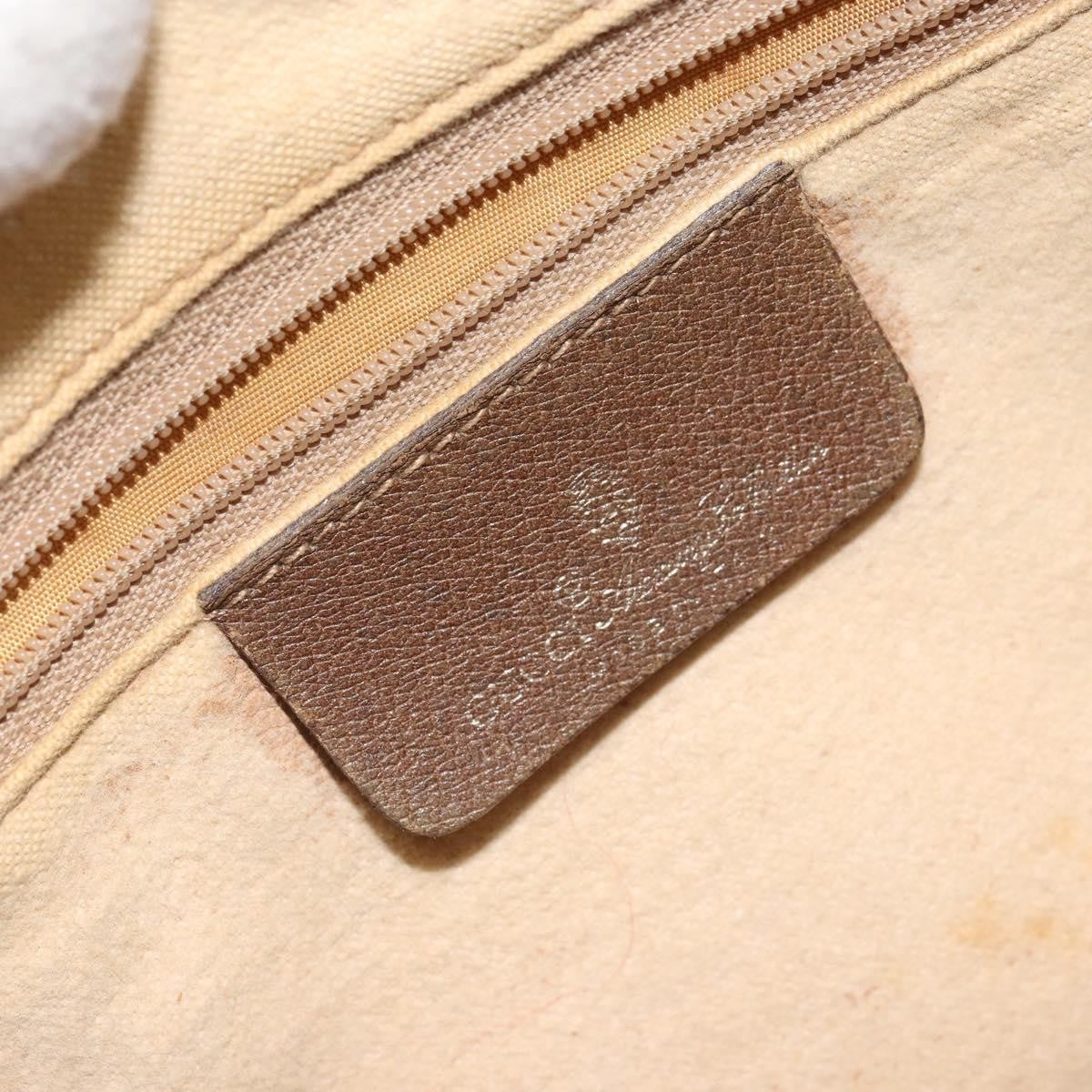 Gucci GUCCI GG Supreme Web Sherry Line Hand Bag PVC Beige 116 02 006 Authentic 162248