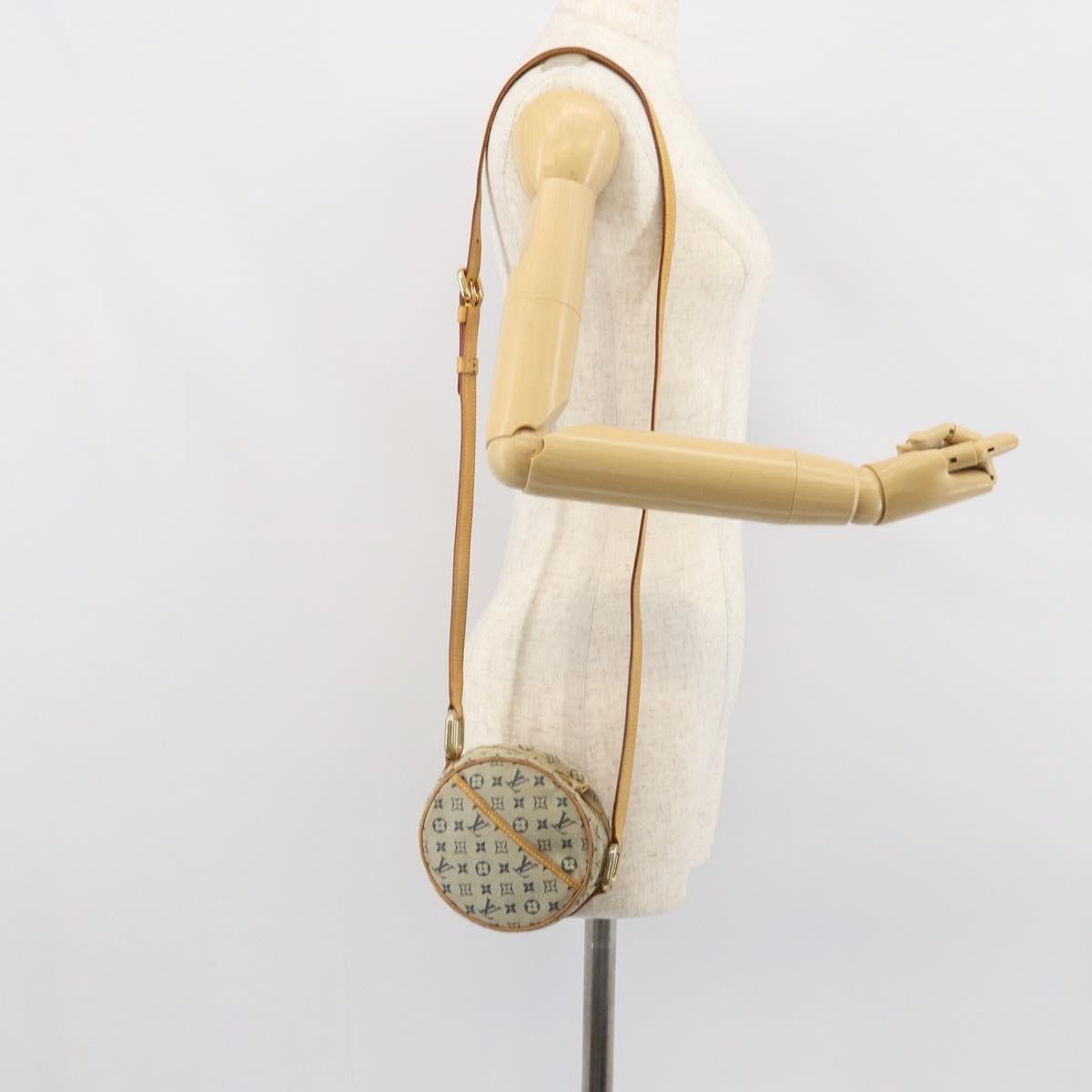 Louis Vuitton LOUIS VUITTON Monogram Mini Jeanne PM Shoulder Bag Blue M92001 LV Authentic 164196