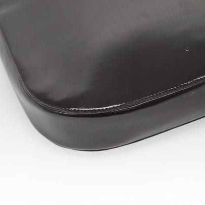 Gucci GUCCI Shoulder Bag Patent leather Brown Silver 001 3166 Authentic ep8849