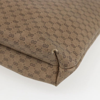 Gucci GUCCI Micro GG Supreme Web Sherry Line Tote Bag PVC Beige Gold Red Authentic ep13035