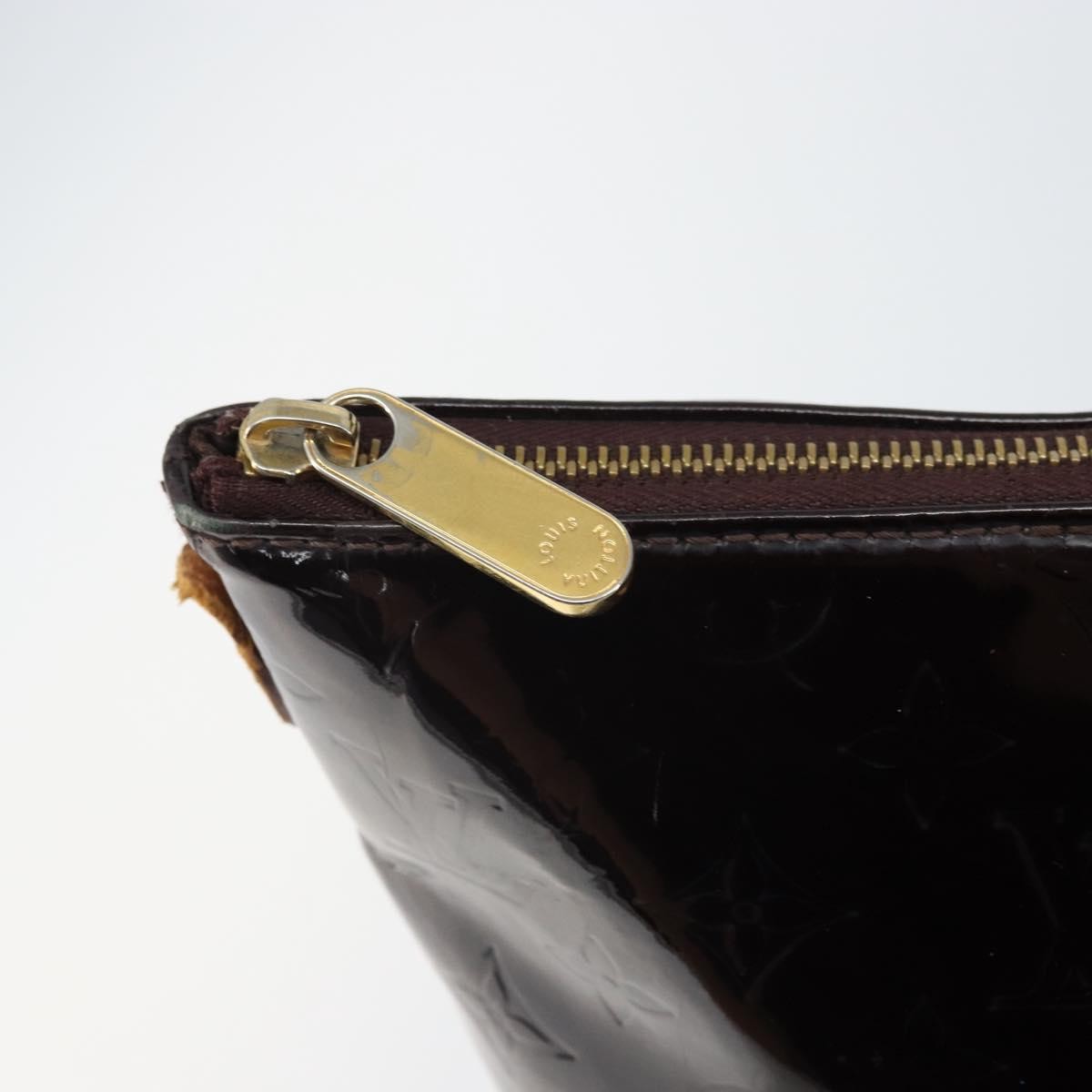 Louis Vuitton LOUIS VUITTON Monogram Vernis Bellevue GM Tote Bag Amarante M93589 Authentic 166294