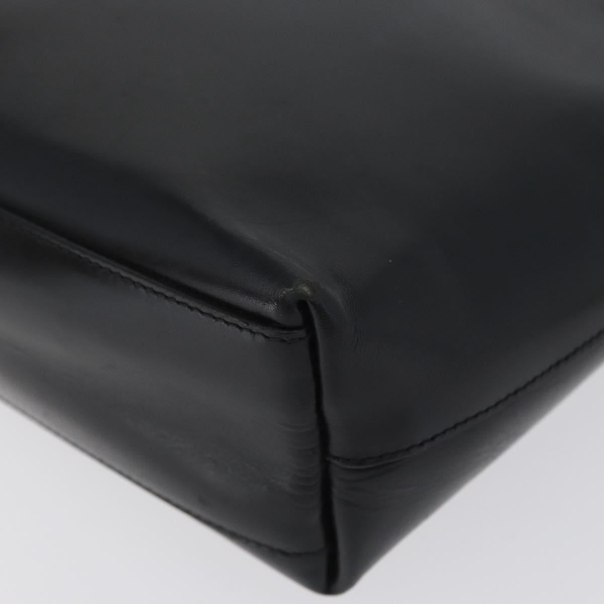 Prada PRADA Tote Bag Leather Black Authentic gh1848
