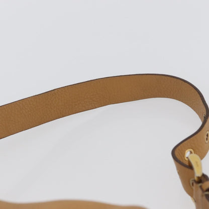 Prada PRADA Shoulder Bag Leather Brown Gold Authentic 172272
