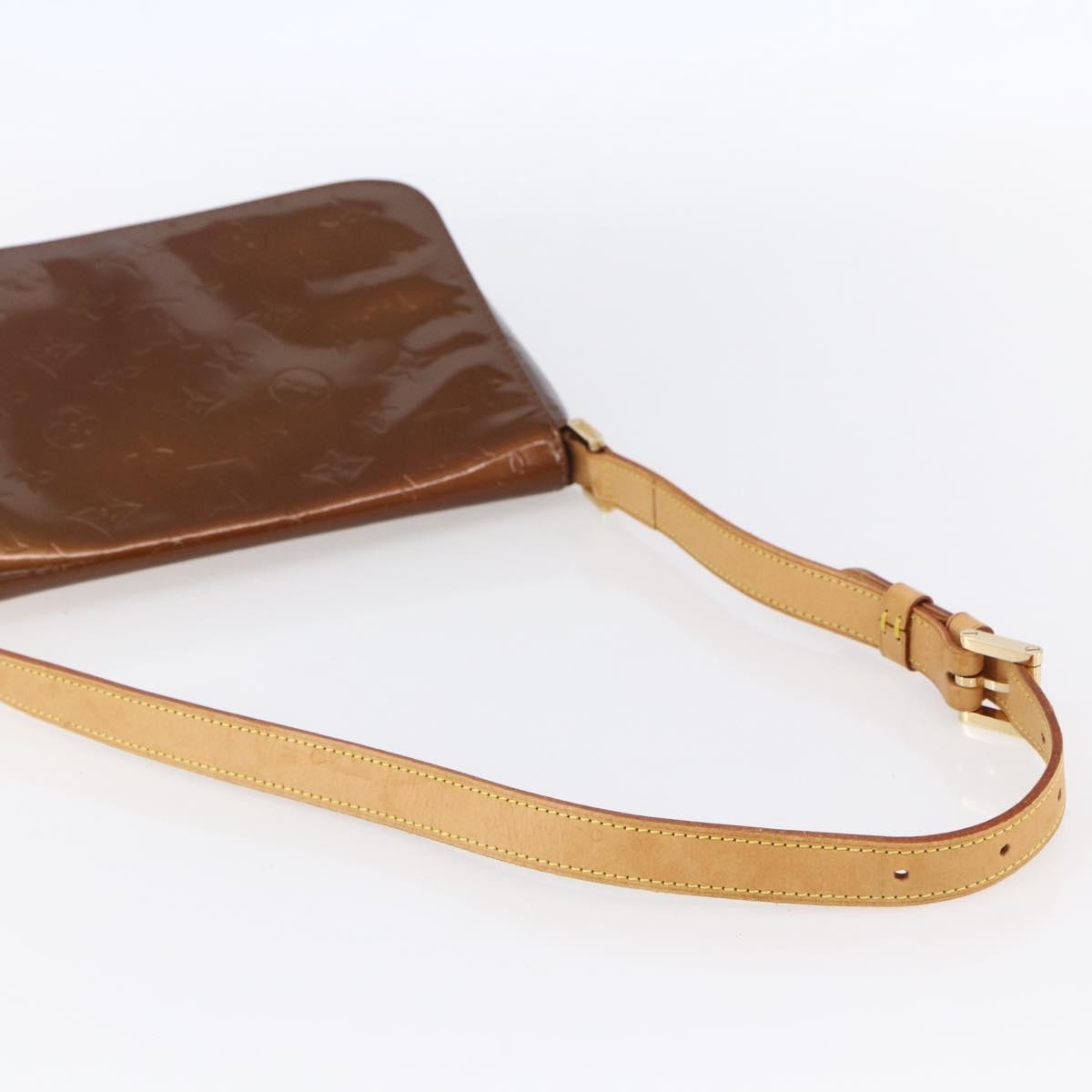 Louis Vuitton LOUIS VUITTON Monogram Vernis Thompson Street Bag Bronze M91124 LV Authentic 147761