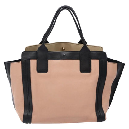 Chloé Chloé Chloe Alison Tote Bag Leather Pink Black Authentic gh323