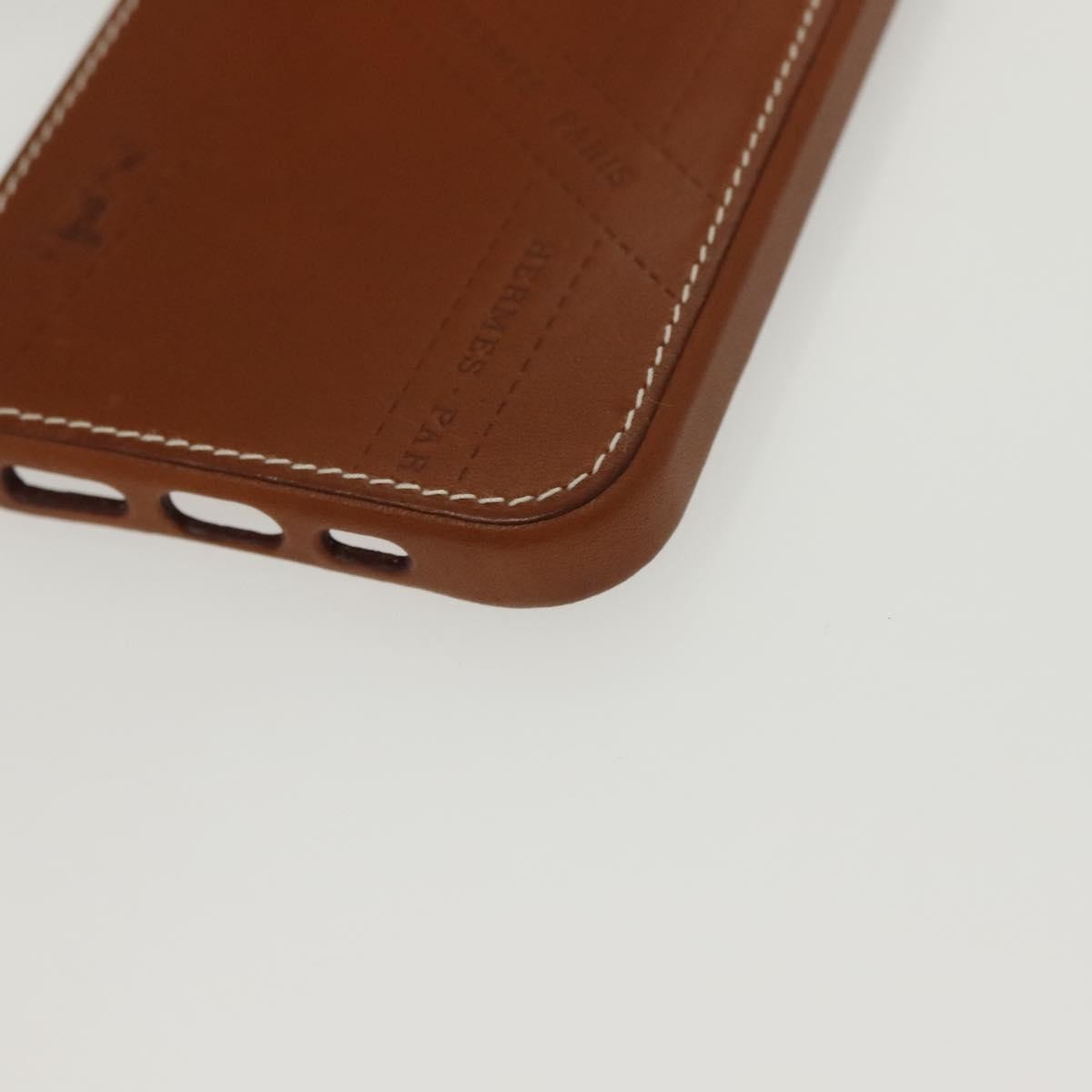 Hermès Hermès HERMES iPhone 12 & 12 Pro Case iPhone Case Leather Brown Authentic BA5561 Bag