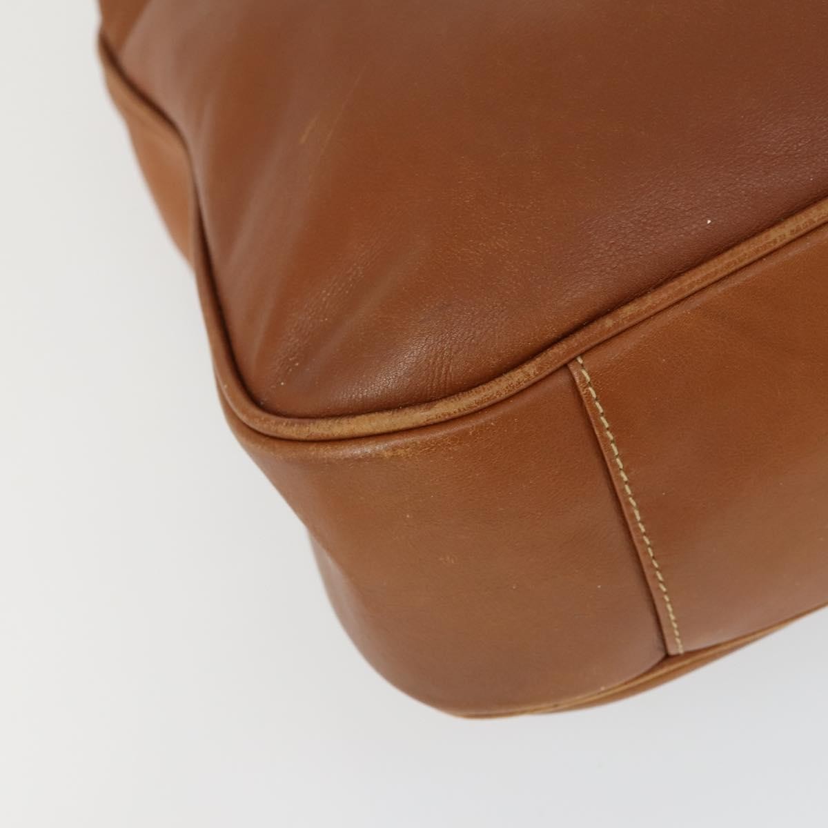 Gucci GUCCI Bamboo Hand Bag Leather 2way Brown Gold 001 1577 2615 Authentic 166632
