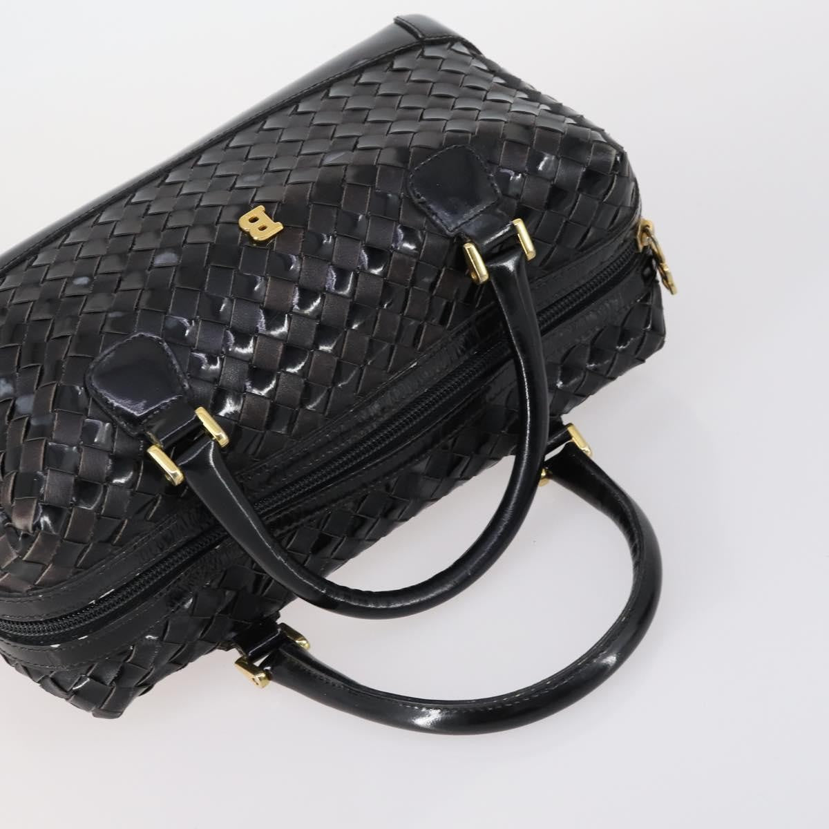 BALLY BALLY Shoulder Bag Leather 3 Set Brown Black Authentic BA4817