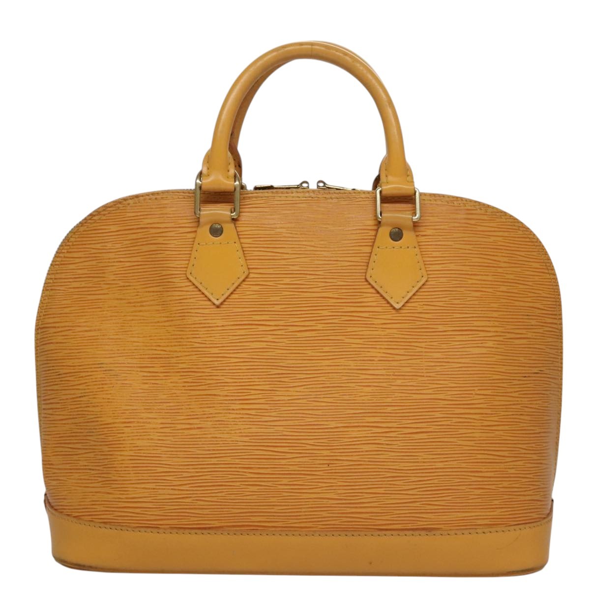 Louis Vuitton LOUIS VUITTON Epi Alma Hand Bag Yellow M52149 LV Authentic 107462