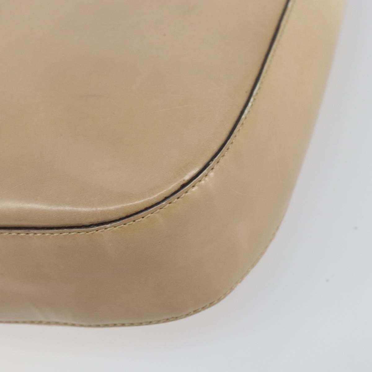 Prada PRADA Shoulder Bag Patent leather Beige Authentic ti3531
