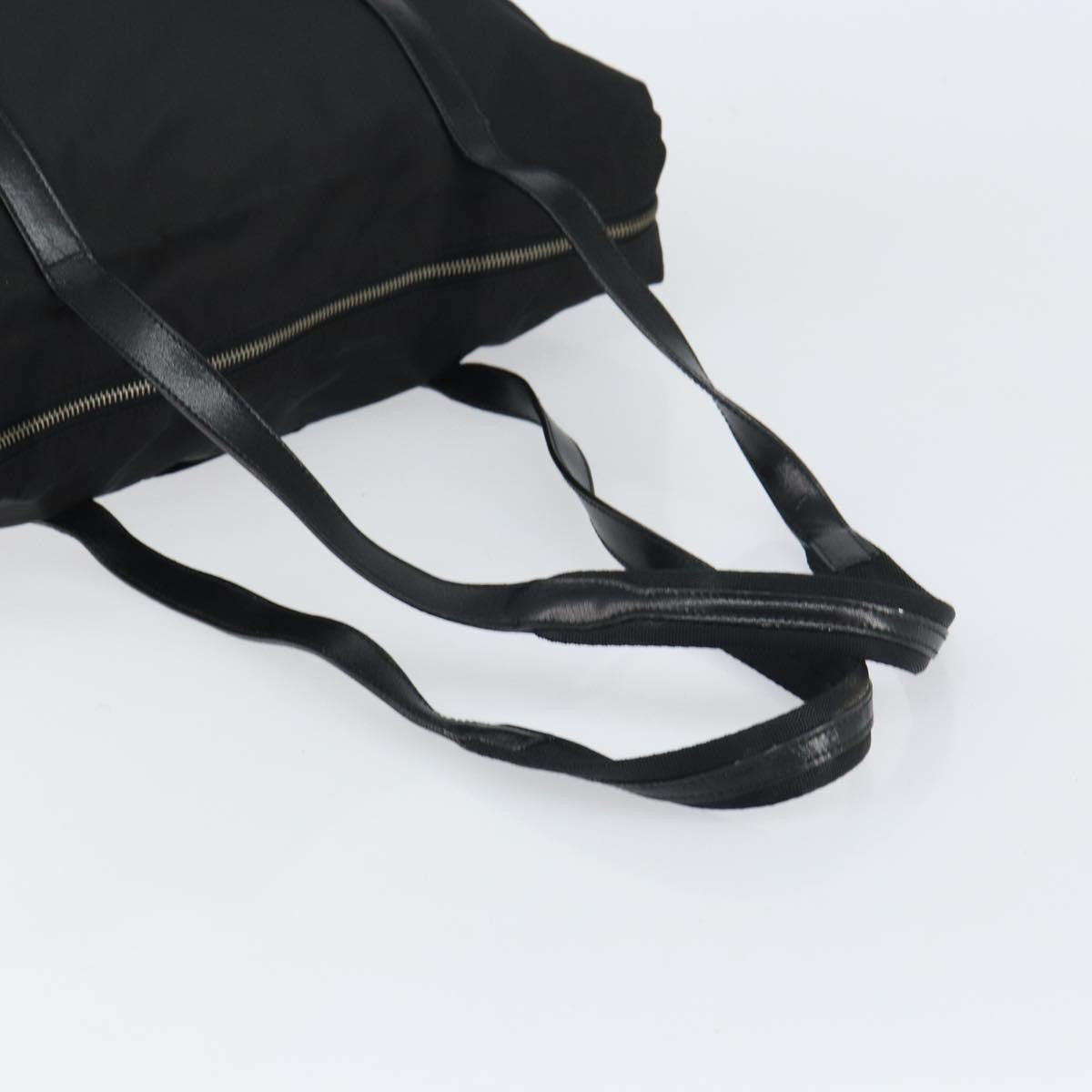 Prada PRADA Tote Bag Nylon Black Silver Authentic 151531