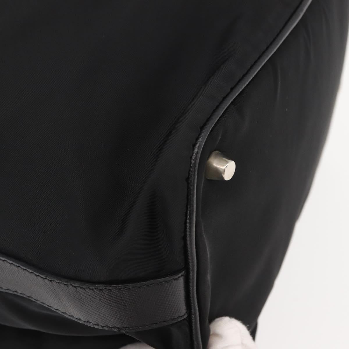 Prada PRADA Shoulder Bag Nylon Black Silver Authentic 147527