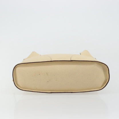 Loewe LOEWE Hand Bag Leather Ivory Gold Authentic 175195