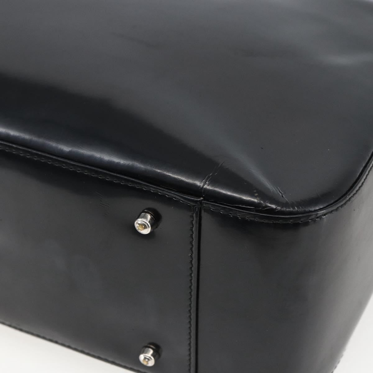Gucci GUCCI Hand Bag Patent leather Black Silver 000 1013 0504 Authentic ka2334