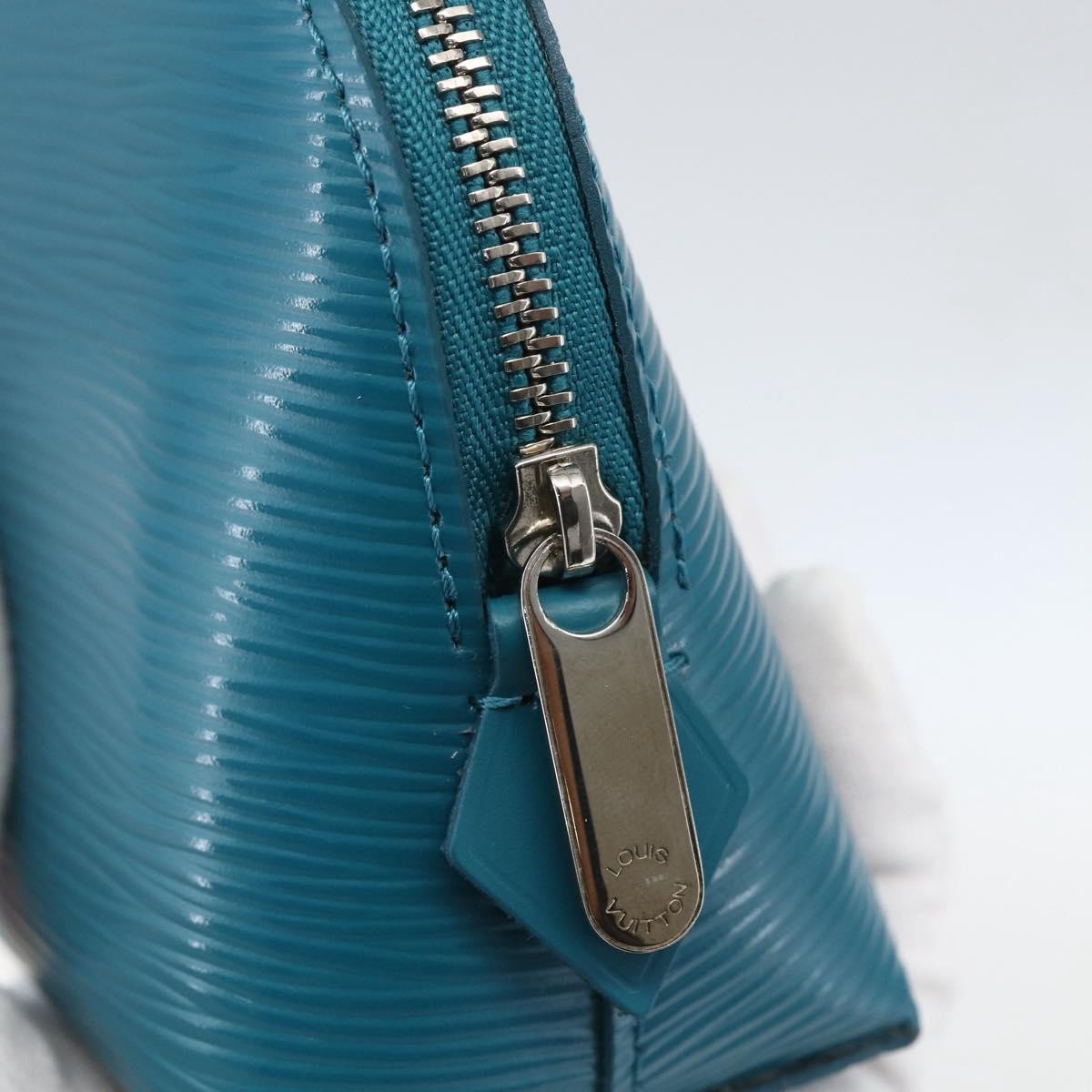Louis Vuitton LOUIS VUITTON Epi Pochette Cosmetic Cosmetic Pouch Cyan LV Authentic 158918V Bag