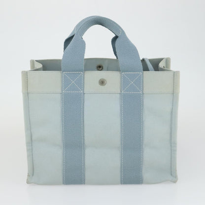 Hermès Hermès HERMES Bora Bora MM Hand Bag Canvas 2 Set Baby Blue Silver Authentic mr1842