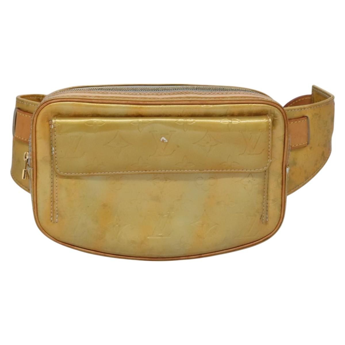 Louis Vuitton LOUIS VUITTON Monogram Vernis Fulton Waist bag Gris M91041 LV Authentic yk17565
