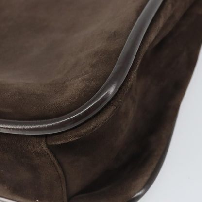 Gucci GUCCI Shoulder Bag Suede Brown Gold 000 2855 0550 0 Authentic 156851