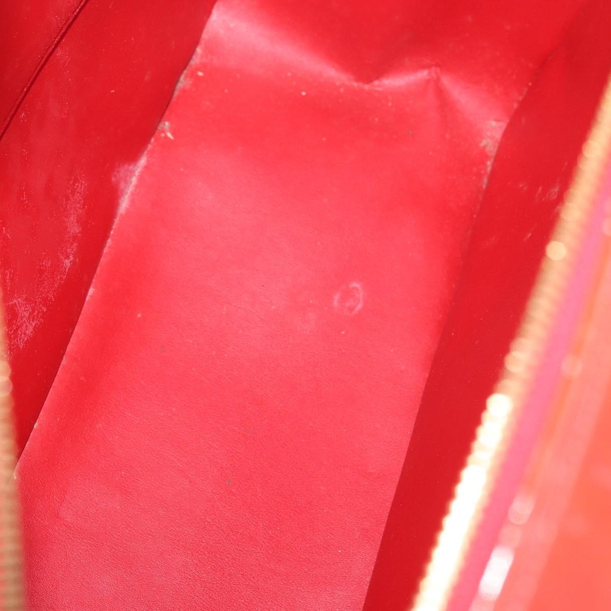 Louis Vuitton LOUIS VUITTON Monogram Vernis Sutton Hand Bag Red Rouge M91080 LV Authentic bs34724