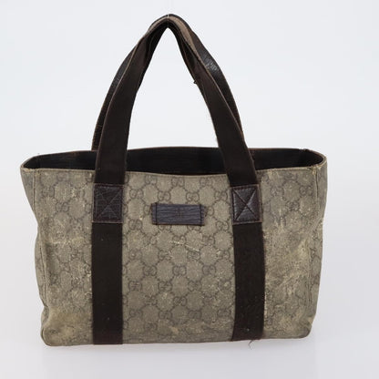 Gucci GUCCI GG Canvas Shoulder Bag Leather 3 Set Beige Black Authentic 150481