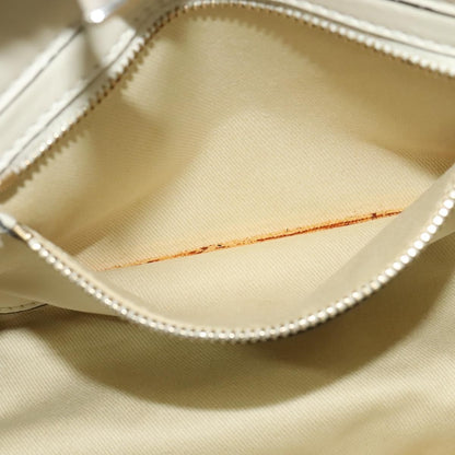Valentino VALENTINO Studs Tote Bag Leather White Gold Authentic BA3903