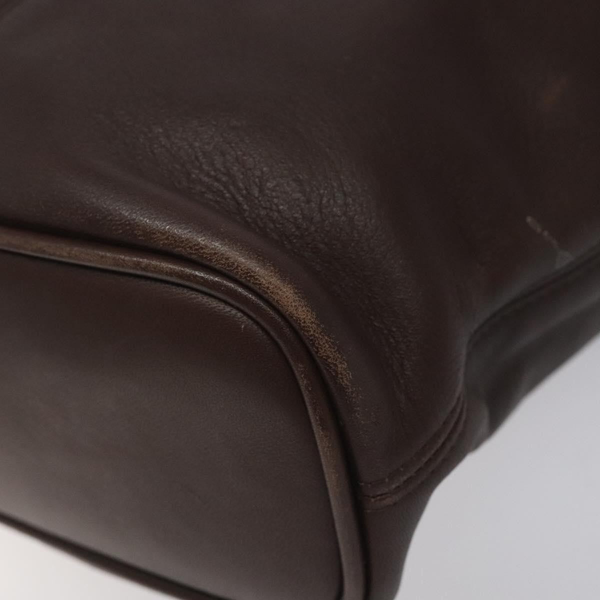 Coach Coach Shoulder Bag Leather Brown gold Authentic am8019