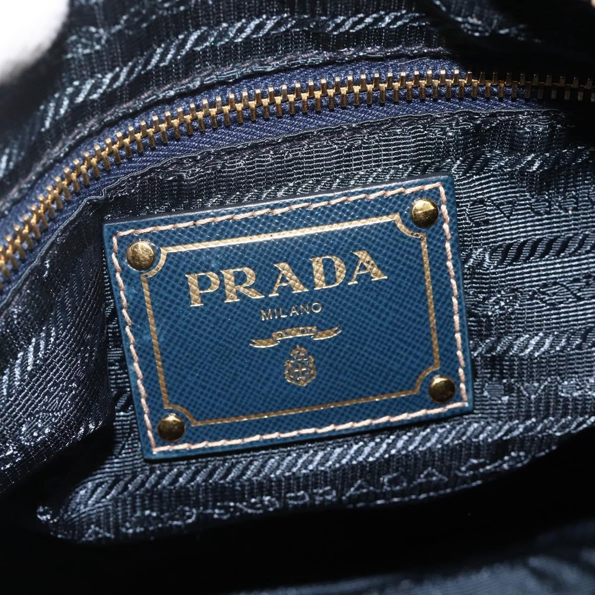 Prada PRADA Shoulder Bag Nylon Green Gold Authentic YKZ1088