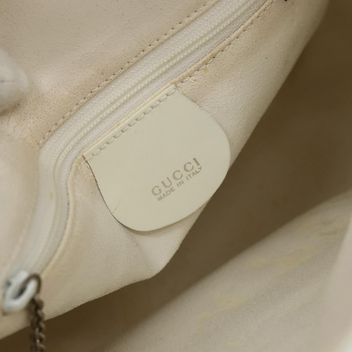 Gucci GUCCI Shoulder Bag Enamel White 001 1364 1703 Authentic ti3860