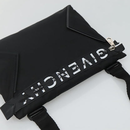 Givenchy GIVENCHY Shoulder Bag Nylon Black Silver Authentic bs23553