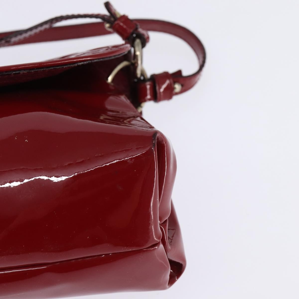 Chloé Chloé Chloe 2way Pouch Enamel Red Gold Authentic bs29581 Bag