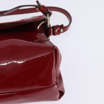 Chloé Chloé Chloe 2way Pouch Enamel Red Gold Authentic bs29581 Bag